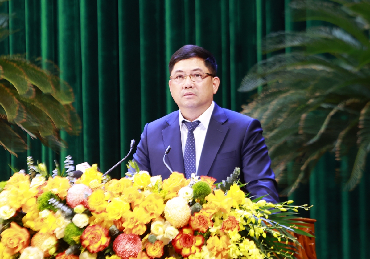 Bí thư Tỉnh ủy Bắc Ninh Nguyễn Hồng Thái phát biểu tại kỳ họp