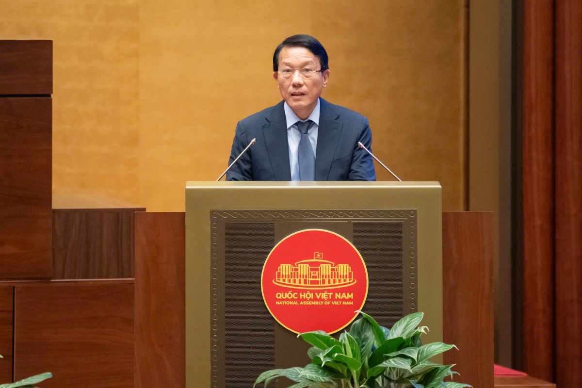 Bộ trưởng Bộ Công an Lương Tam Quang (Ảnh: Quốc hội)