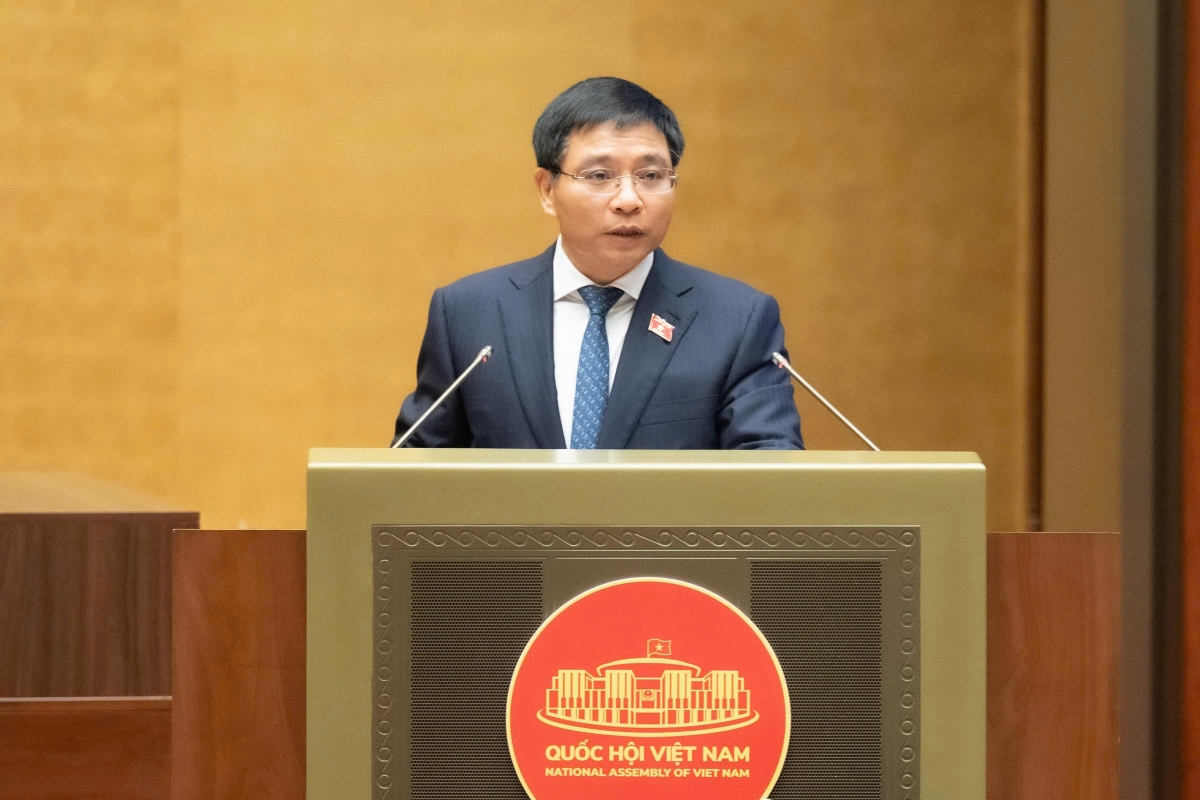 Bộ trưởng Bộ Tài chính Nguyễn Văn Thắng. Ảnh Quốc hội 