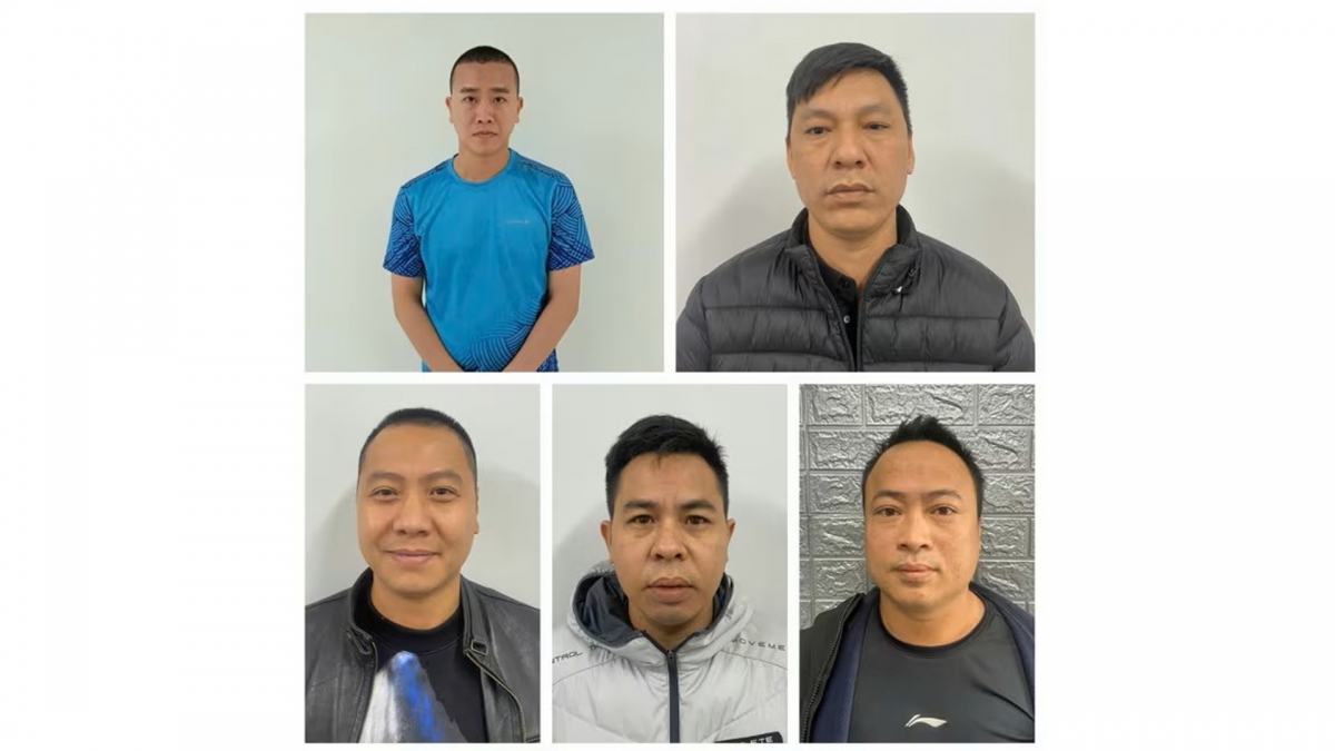 Các đối tượng trong đường dây bị bắt giữ