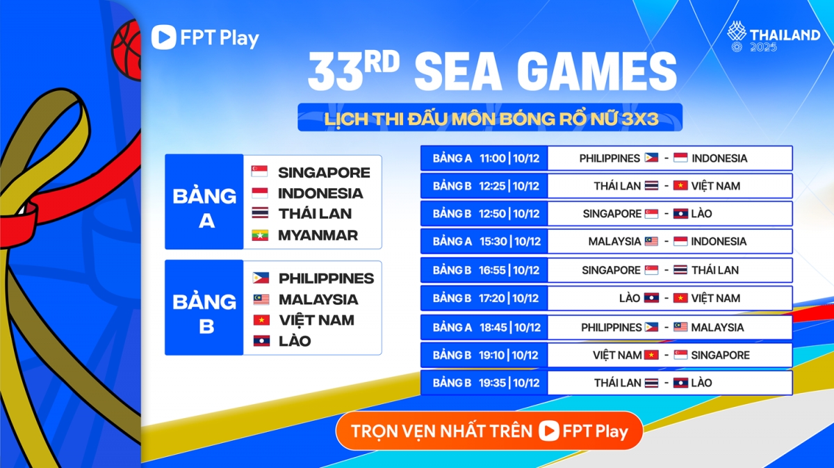 Xem SEA Games 33, sát cánh cùng Đoàn Thể thao Việt Nam, trọn vẹn nhất trên FPT Play, tại: http://fptplay.vn