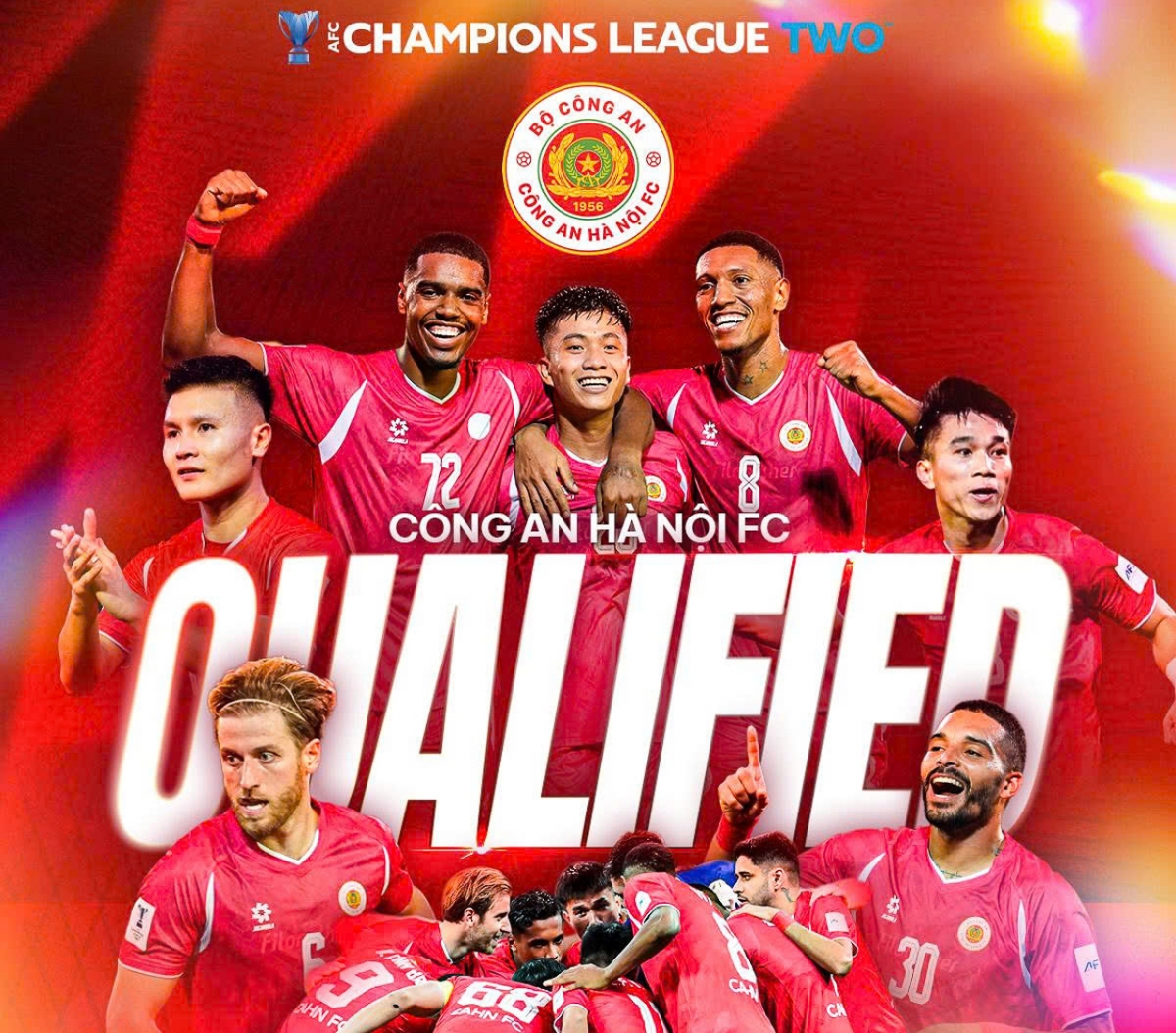 CAHN vượt qua vòng bảng cúp C2 châu Á 2025/2026 (Ảnh: CAHN)