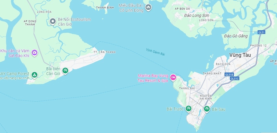 Tuyến đường và cầu vượt biển Cần Giờ - Vũng Tàu dài hơn 14 km