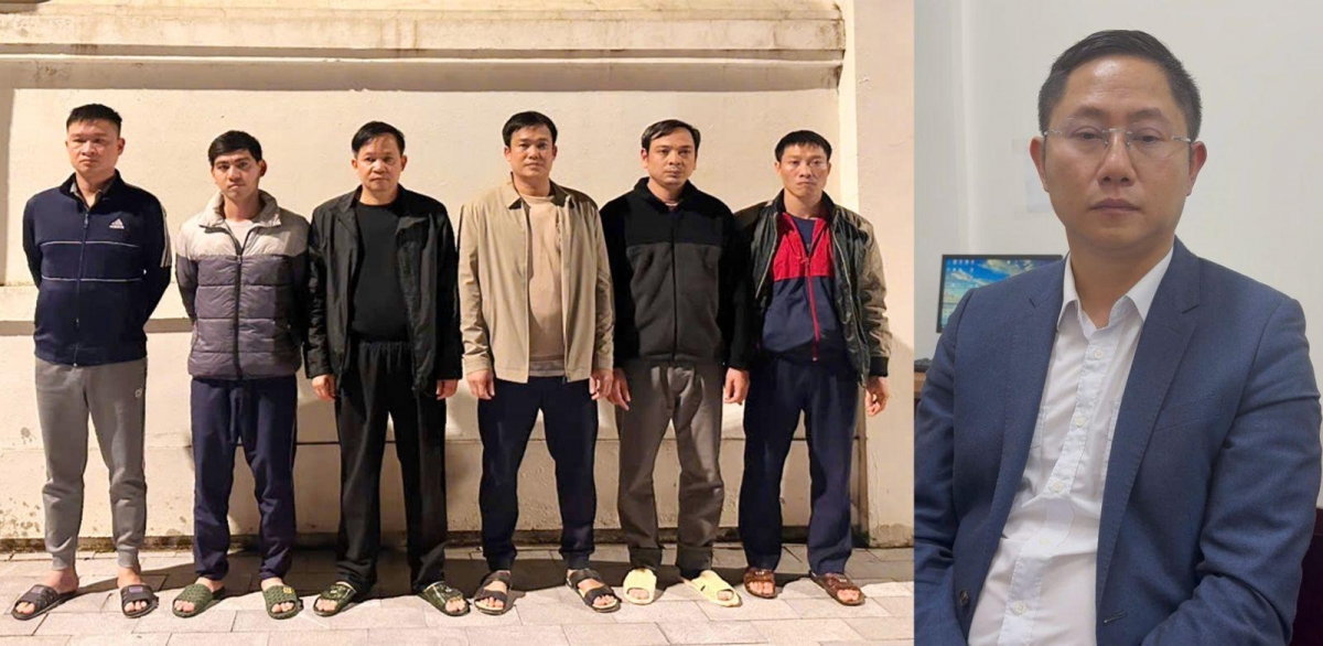 Các đối tượng bị bắt giữ.