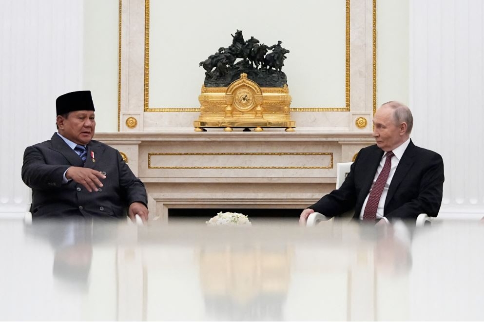 Tổng thống Indonesia Prabowo Subianto có cuộc gặp Tổng thống Nga Vladimir Putin tại Moscow vào ngày 10/12/2025. Nguồn: Reuters