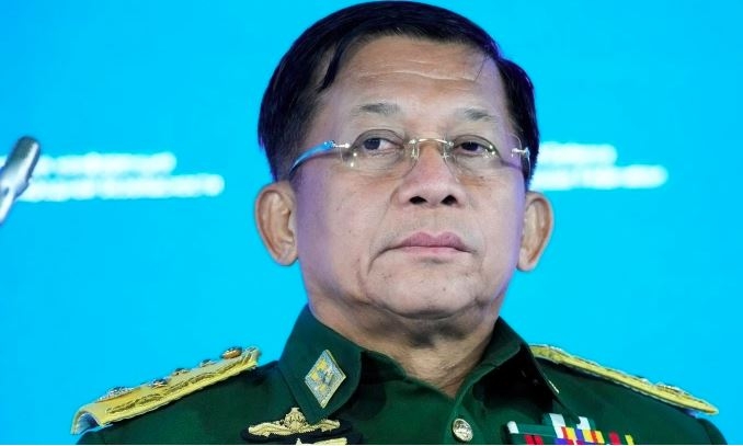 Thống tướng Min Aung Hlaing. Ảnh: Reuters.
