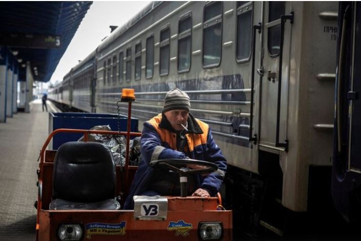 Hệ thống đường sắt Ukraine. Ảnh: Reuters