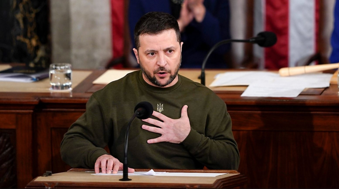Tổng thống Ukraine Zelensky. Ảnh: AP