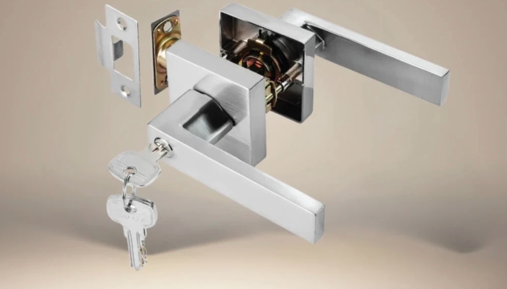 Khóa tay nắm gạt dễ thao tác. (Ảnh: HäfeleHome)