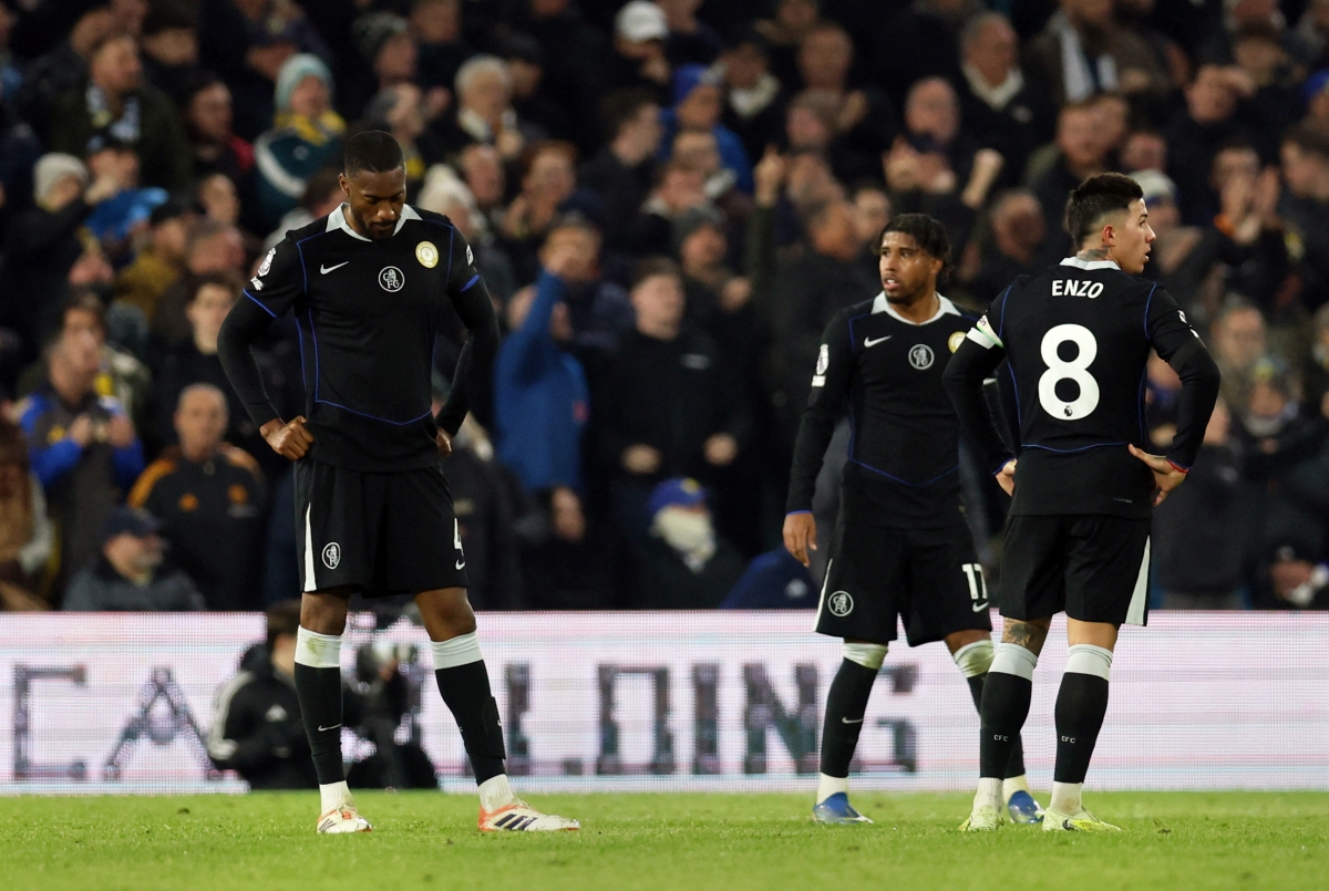 Chelsea gục ngã trước Leeds Utd (Ảnh: Reuters)