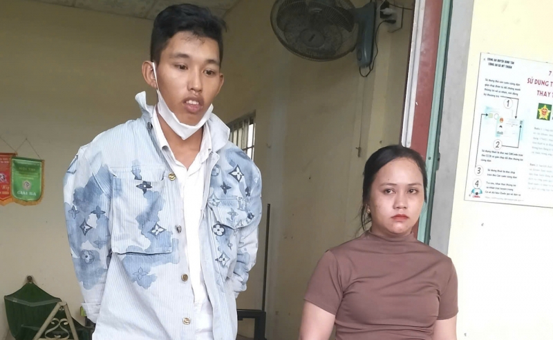 Giang và Thắng bị bắt sau 20 phút gây án.