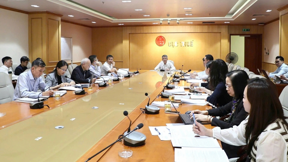 Cục trưởng Cục Thuế Mai Xuân Thành chủ trì cuộc họp 