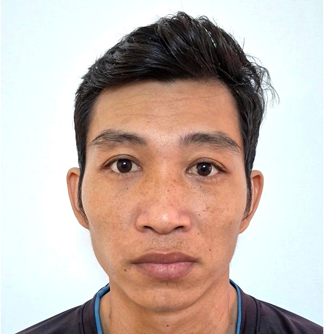 Đặng Thành Giang tại cơ quan điều tra. (Ảnh: Công an Đồng Nai)