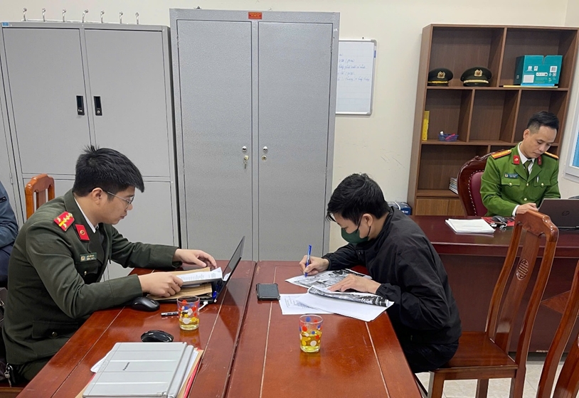 Cơ quan Công an làm việc với ông Đ.C.S