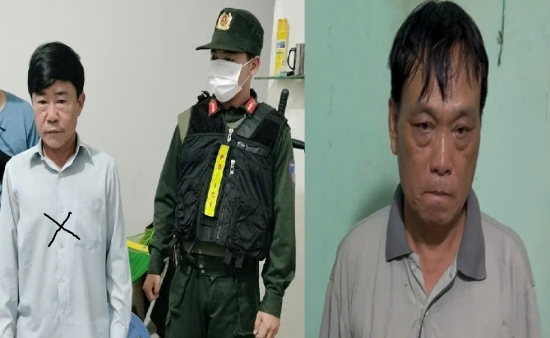 Đối tượng Nguyễn Minh Thái (X) và Dụng Văn Dũng.