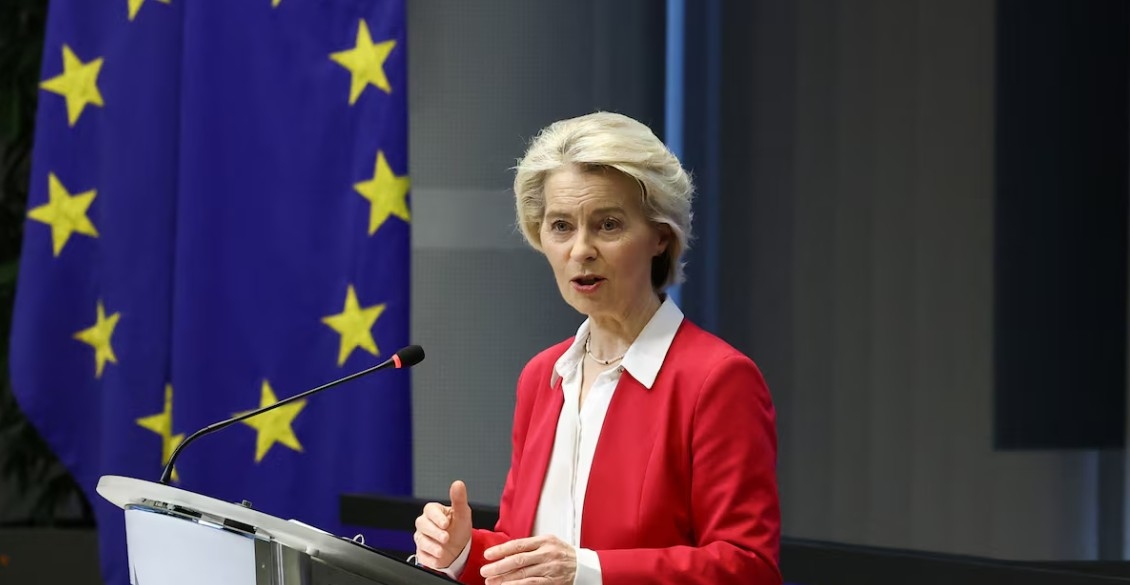 Chủ tịch Ủy ban châu Âu (EC) Ursula von der Leyen. Ảnh: Reuters