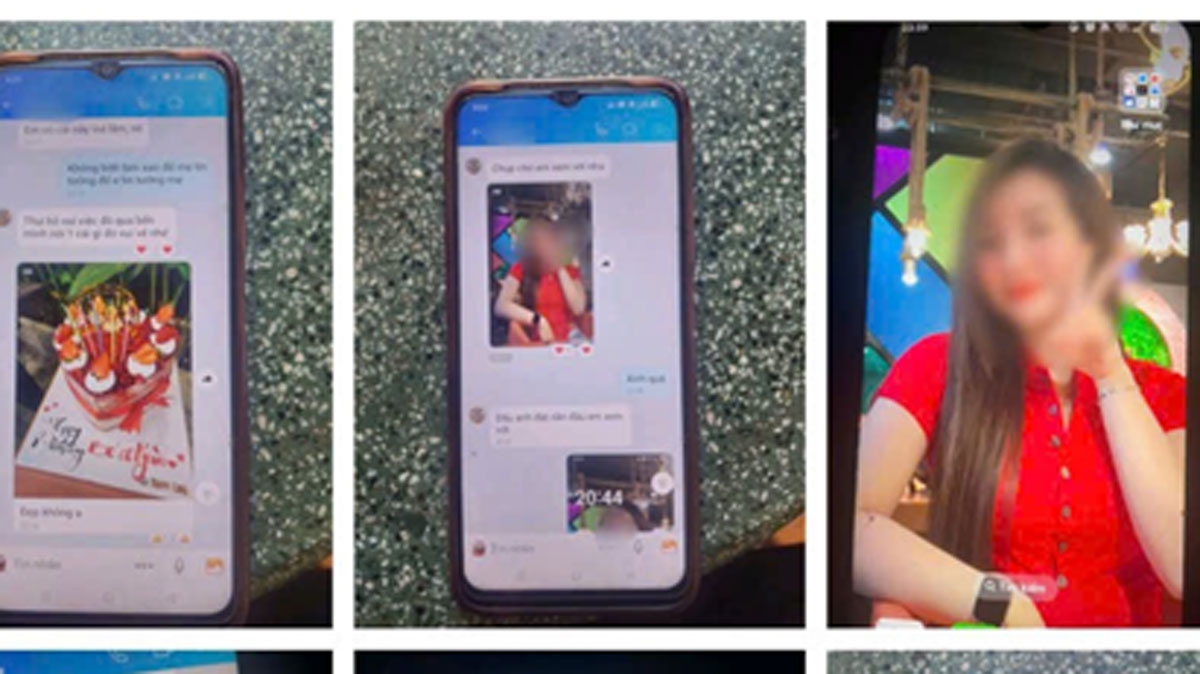 Tin nhắn trao đổi giữa anh Điểu. Th và nick Zalo ảo dụ dỗ qua Campuchia (Ảnh: CA)