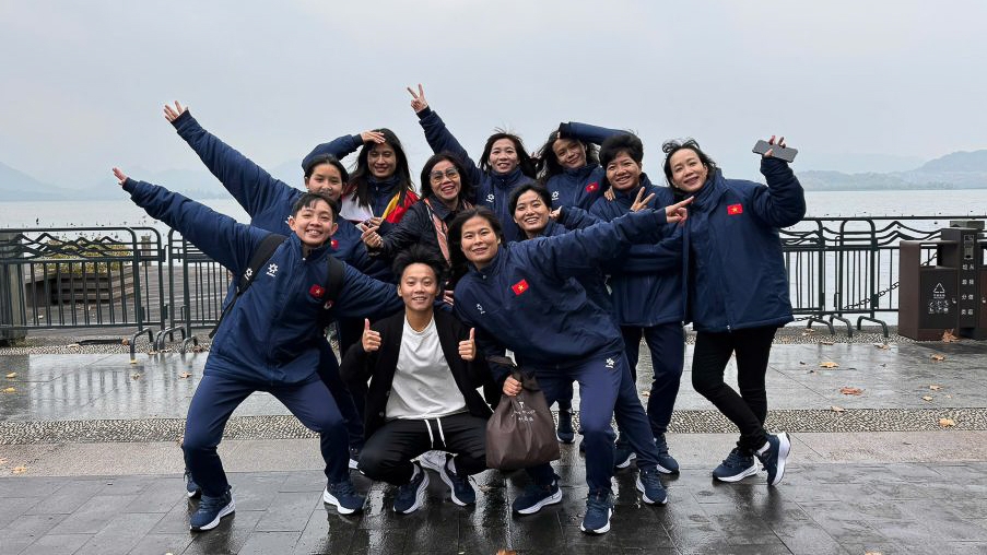 ĐT futsal nữ Việt Nam kết thúc chuyến tập huấn Trung Quốc với kết quả khả quan (Ảnh: VFF)