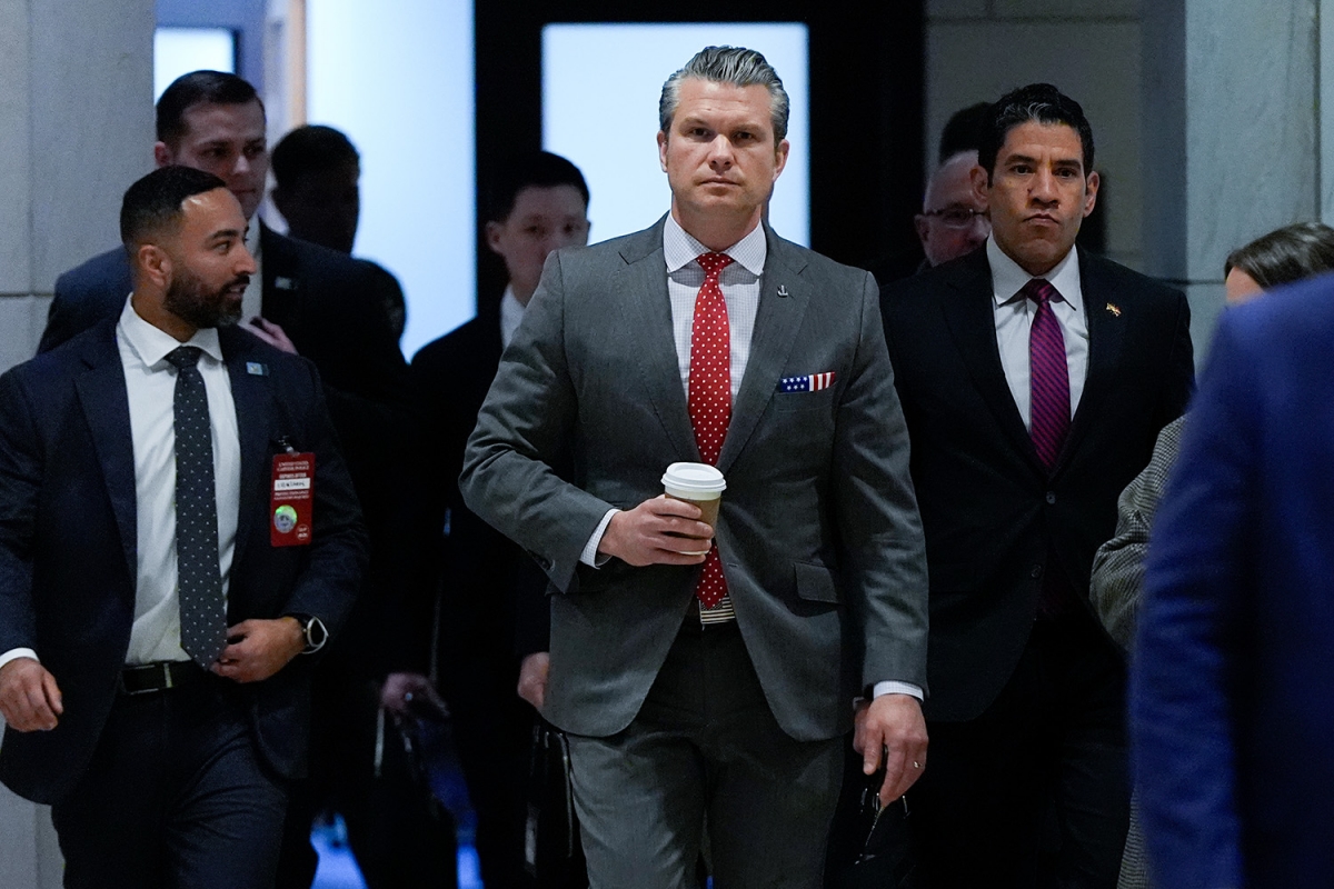 Bộ trưởng Chiến tranh Mỹ Hegseth. Ảnh: AP