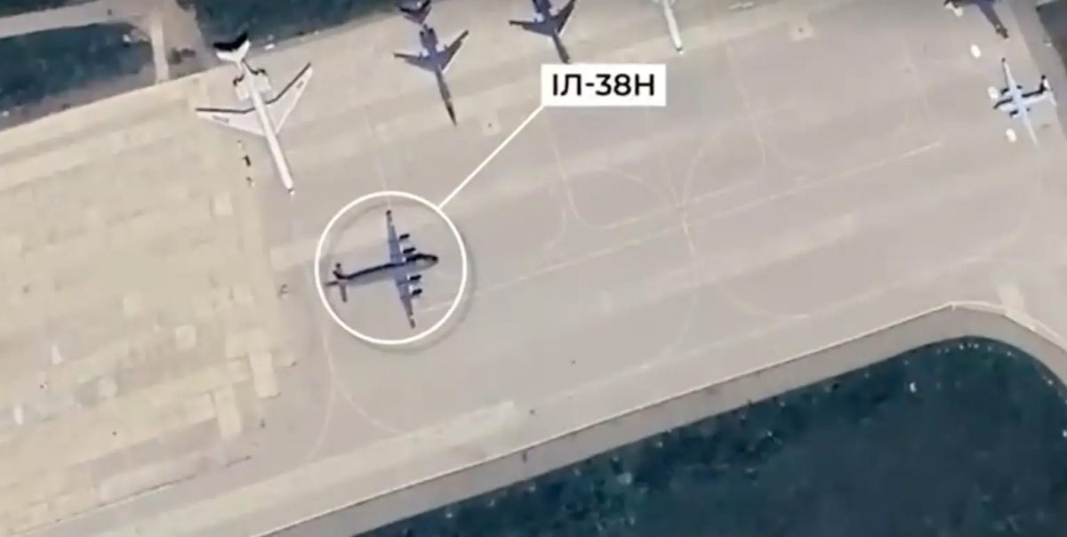 Máy bay săn ngầm Il-38N của Nga. Ảnh cắt từ video của SBU