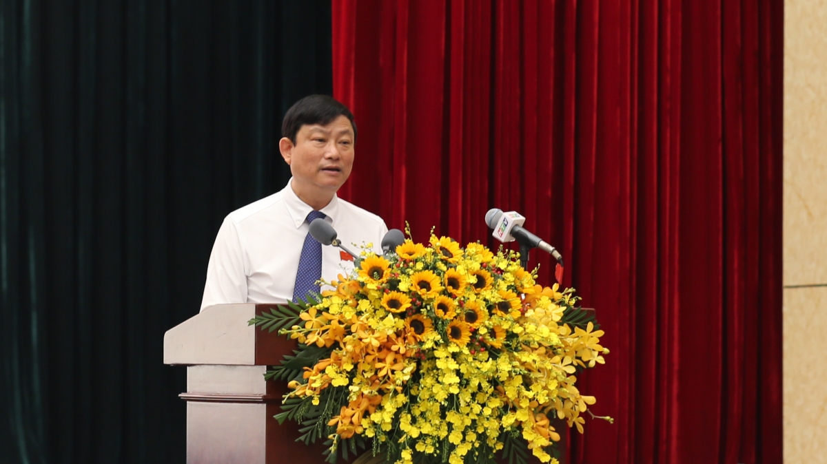 Chủ tịch HĐND TP.HCM Võ Văn Minh phát biểu khai mạc (Ảnh: Hà Khánh)