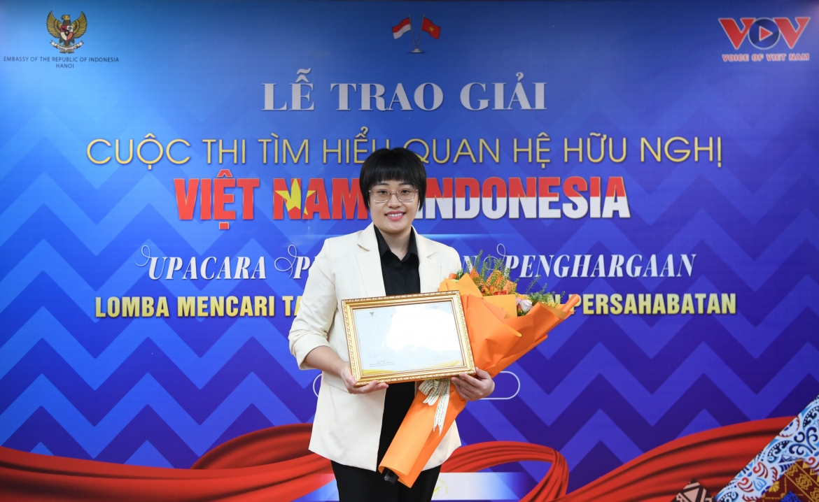 Chị Đoàn Kim Loan - người giành được giải Nhất cuộc thi