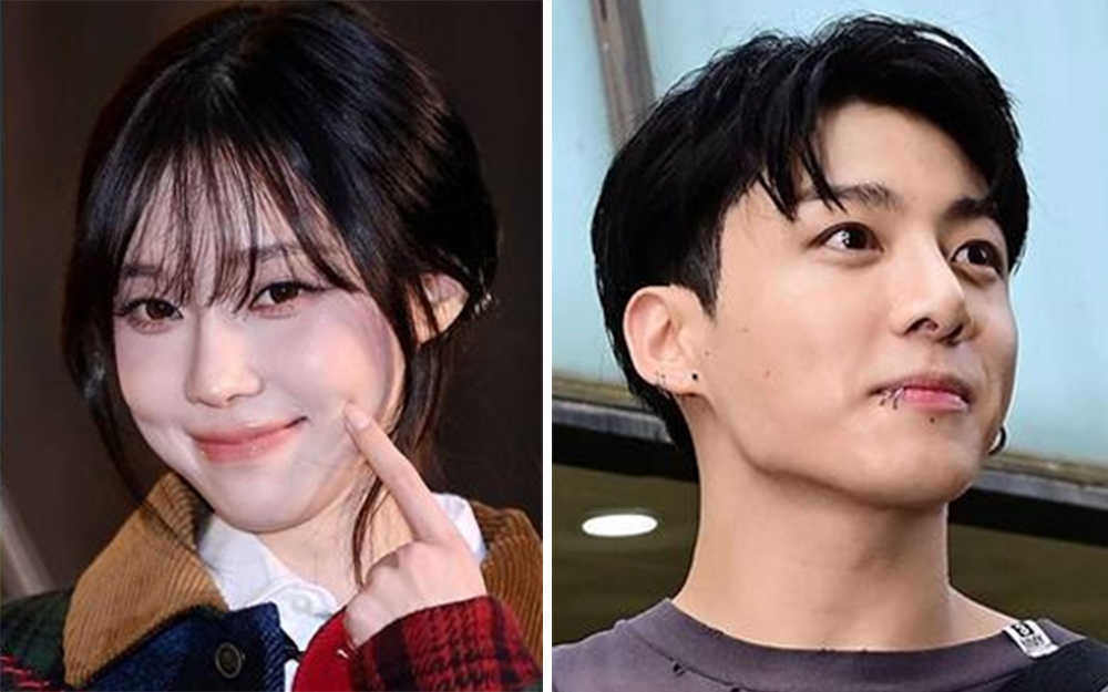 Jungkook (phải) và Winter trong bức ảnh ghép. (Ảnh: BigHit Music, SM Entertainment)