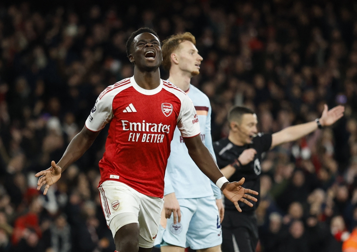 Arsenal xây chắc ngôi đầu Ngoại hạng Anh 2025/2026 (Ảnh: Reuters).