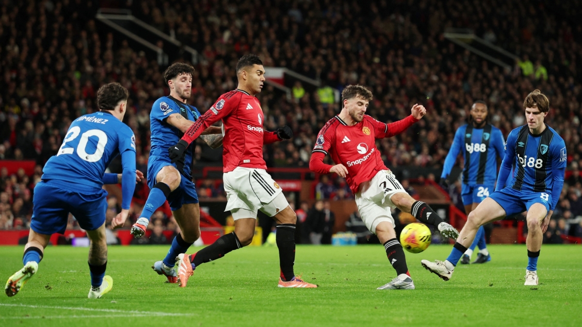 MU hòa tiếc nuối 4-4 trước Bournemouth. (Ảnh: Reuters)