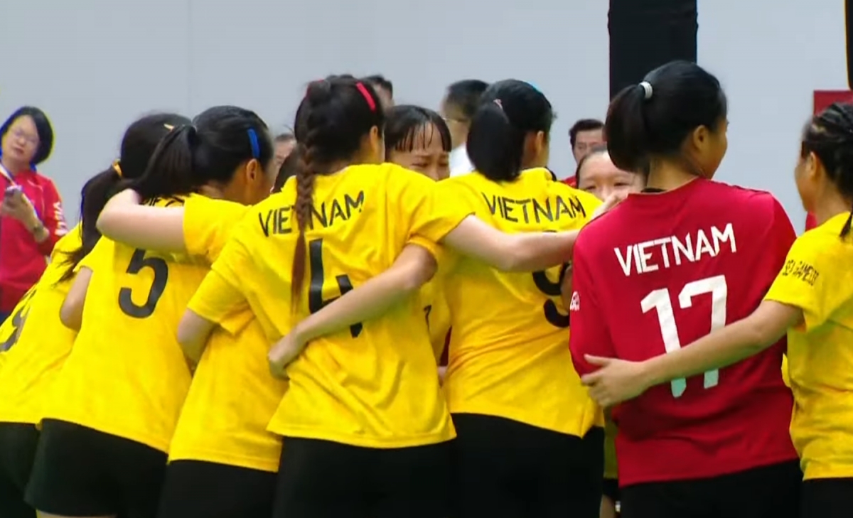Đội tuyển bóng ném nữ Việt Nam giành HCV SEA Games 33.
