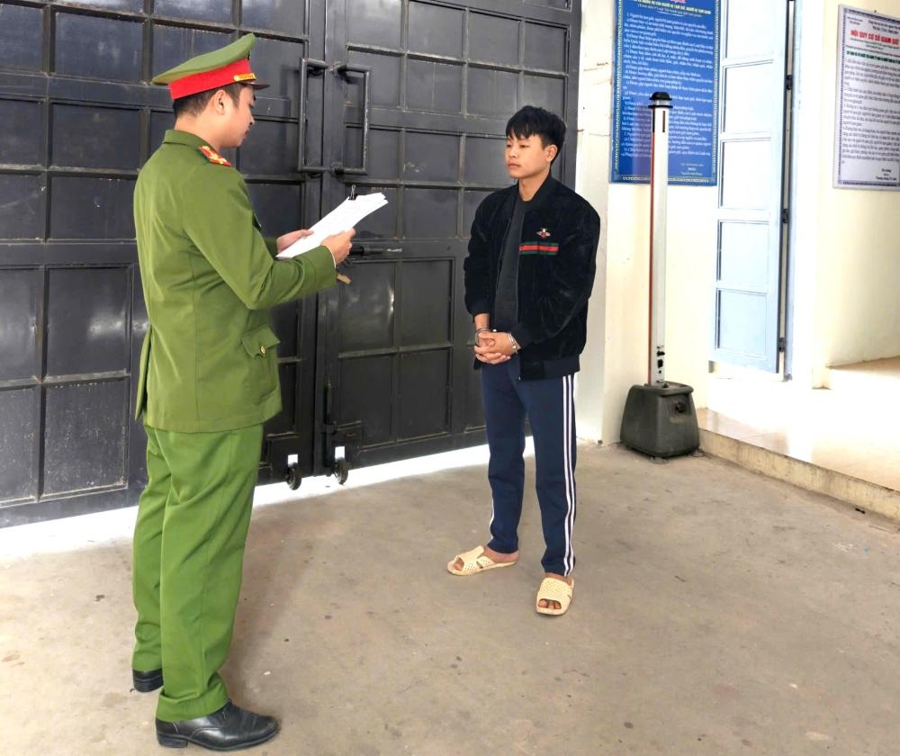 Bàn Văn Tài bị khởi tố. (Ảnh: Công an Hà Tĩnh)