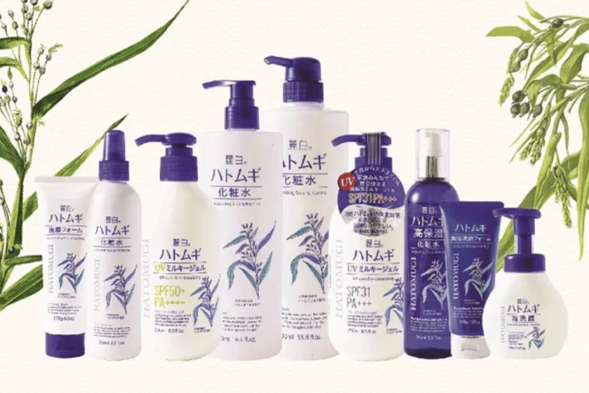 Bộ sản phẩm của Hatomugi bao gồm Hatomugi The Cleansing Oil, Hatomugi The Body Soap, Hatomugi The Hand Cream, Hatomugi Reihaku Mist Lotion nằm trong danh sách bị thu hồi do Công ty TNHH đầu tư và thương mại Japan Connection đứng tên công bố. (Ảnh minh họa)