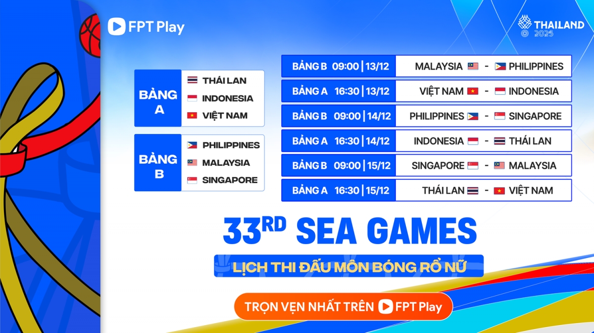Xem SEA Games 33, sát cánh cùng Đoàn Thể thao Việt Nam, trọn vẹn nhất trên FPT Play, tại: http://fptplay.vn. 