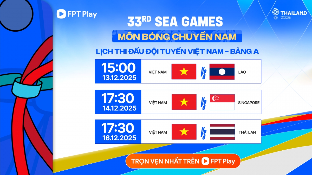 Xem SEA Games 33, sát cánh cùng Đoàn Thể thao Việt Nam, trọn vẹn nhất trên FPT Play, tại: http://fptplay.vn