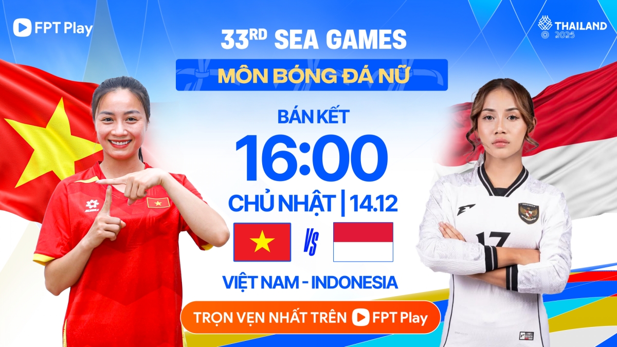 ĐT nữ Việt Nam vs ĐT nữ Indonesia so tài lúc 16h00 hôm nay 14/12.