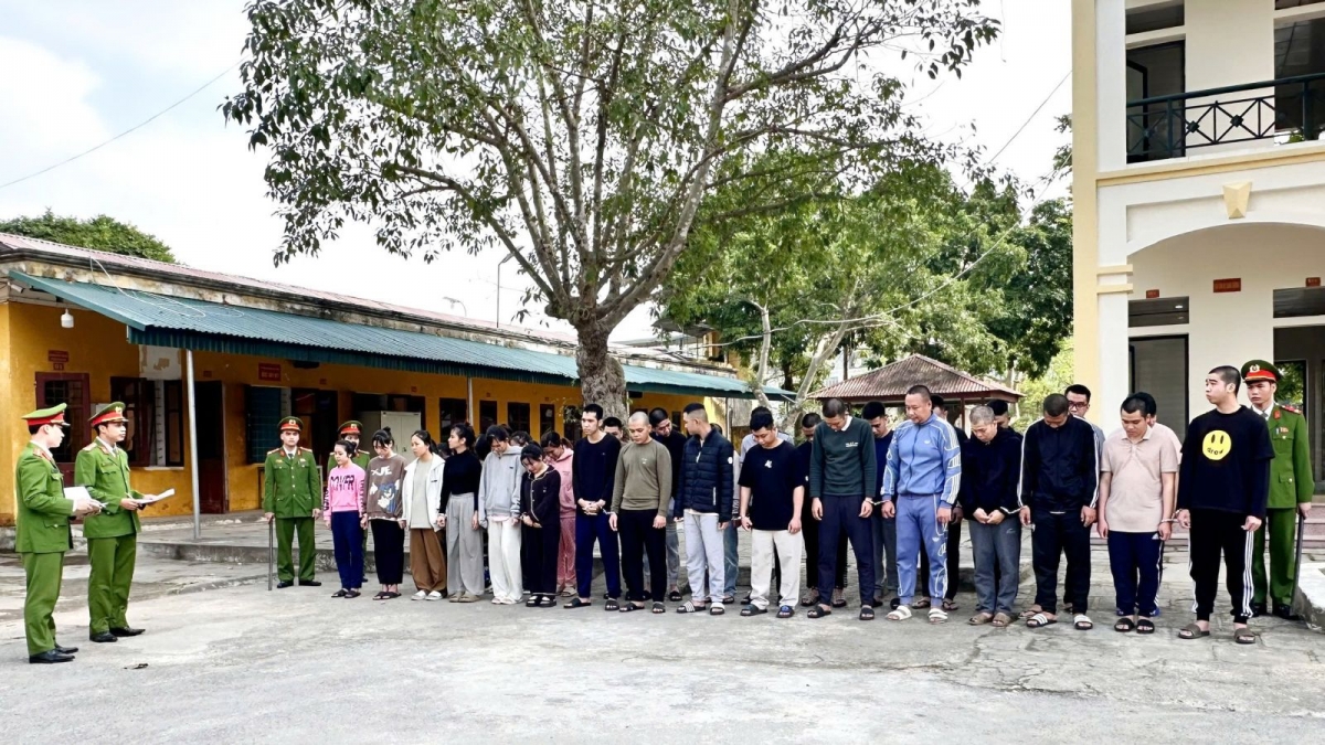 Công an tỉnh Thanh Hóa triệt phá đường dây lừa đảo bằng hình thức thông báo trúng thưởng, bắt giữ 35 đối tượng