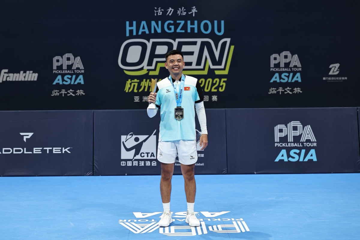 Lý Hoàng Nam vô địch PPA Asia Hangzhou Open 2025