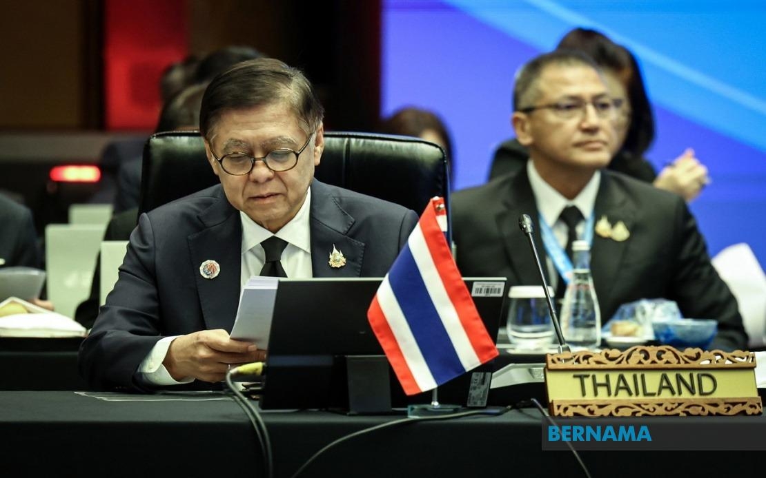 Bộ trưởng Ngoại giao Thái Lan tại cuộc họp. Ảnh: Bernama