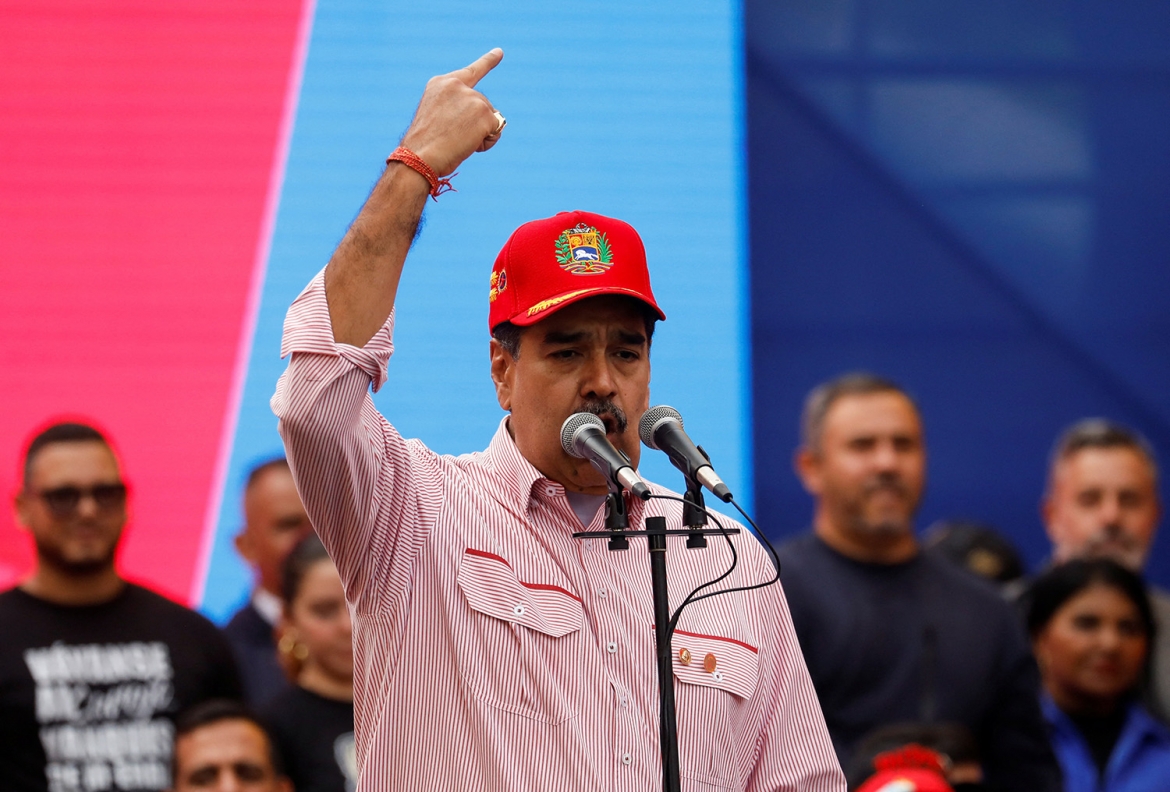 Tổng thống Venezuela Nicolas Maduro phát biểu tại một sự kiện ở Caracas, ngày 1/12/2025. Ảnh: Reuters