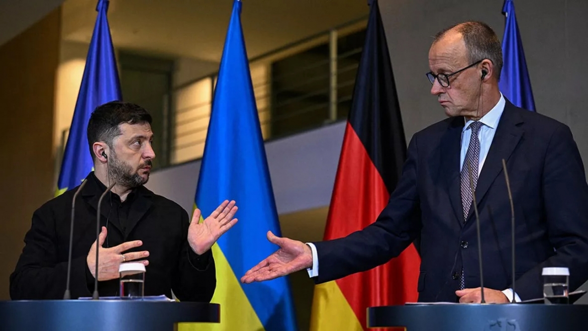 Thủ tướng Đức Friedrich Merz nhấn mạnh các đề xuất của Washington không chỉ dừng lại ở ý nghĩa chính trị, mà còn bao hàm những cam kết rõ ràng về mặt "pháp lý và vật chất" (Ảnh: Les Echos)