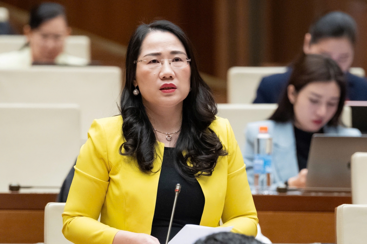 ĐBQH Nguyễn Thị Thủy, đoàn Thái Nguyên (Ảnh: Quốc hội)