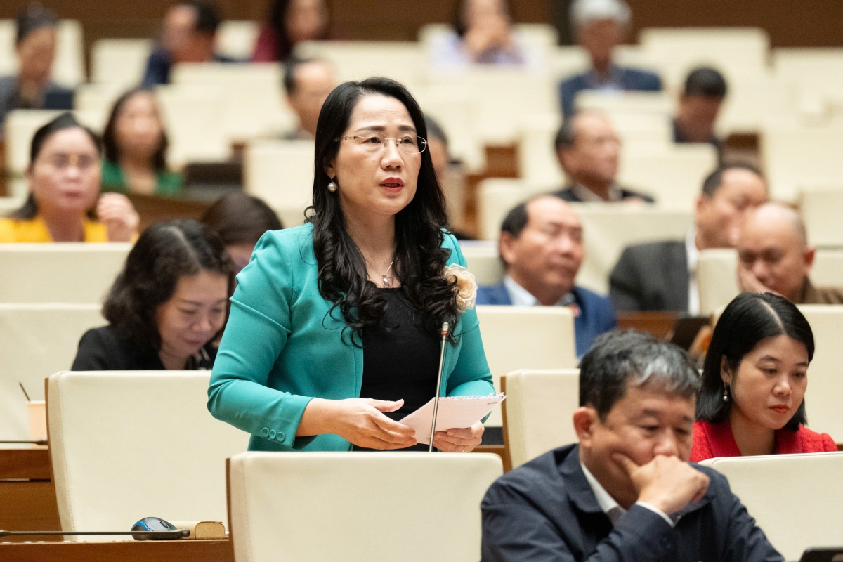 ĐBQH Nguyễn Thị Thuỷ - Thái Nguyên. Ảnh Quốc hội