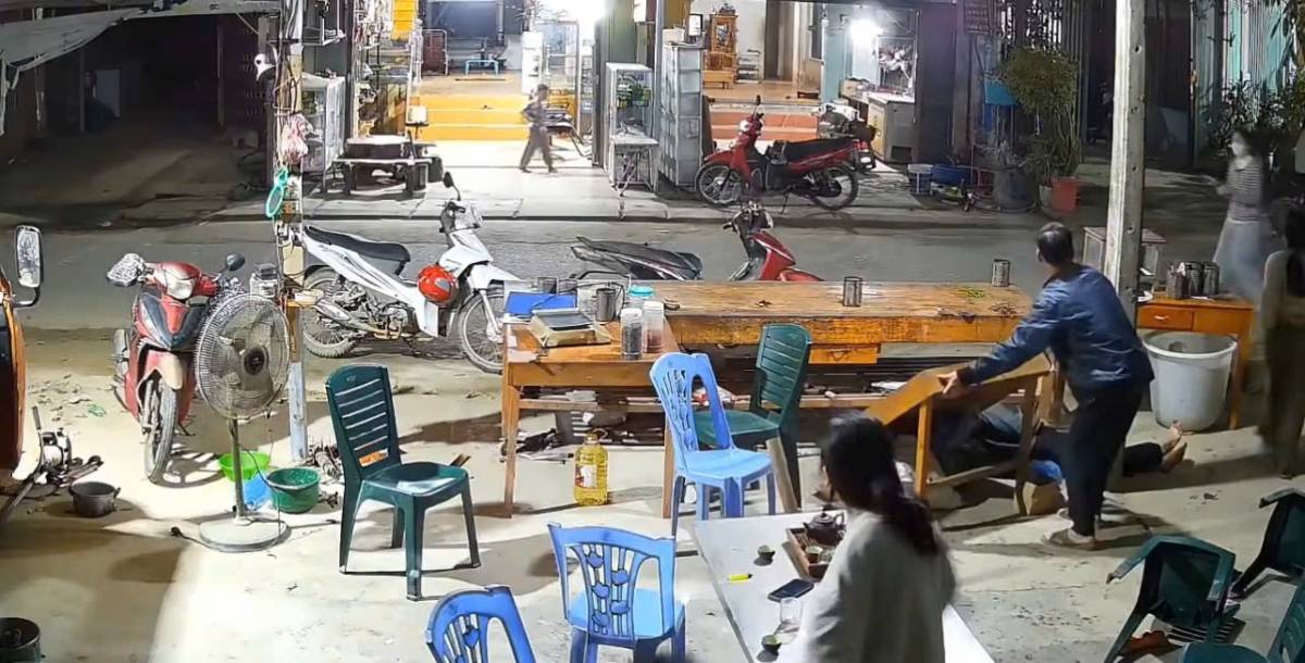 Nơi xảy ra vụ việc (ảnh cắt từ clip)