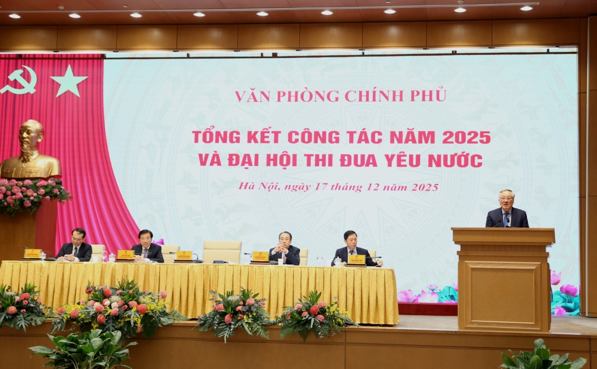 Phó Thủ tướng Thường trực Nguyễn Hòa Bình phát biểu tại Hội nghị. Ảnh: VGP/Nguyễn Hoàng