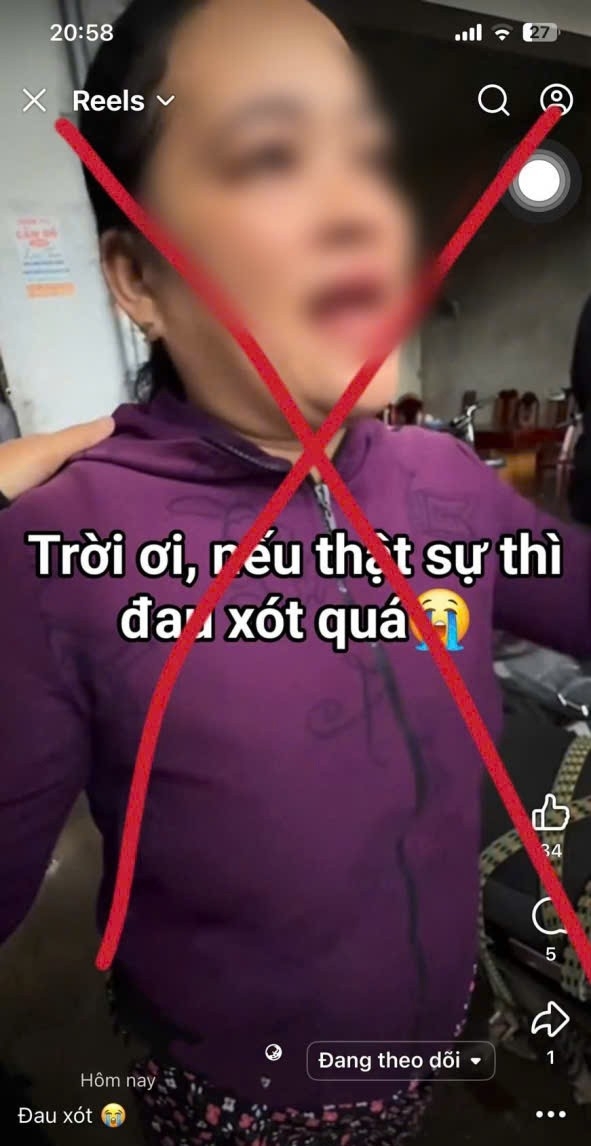 Ảnh chụp màn hình tài khoản N.S.G. đăng thông tin sai sự thật về tình hình mưa lũ. (Ảnh: Công an cung cấp).