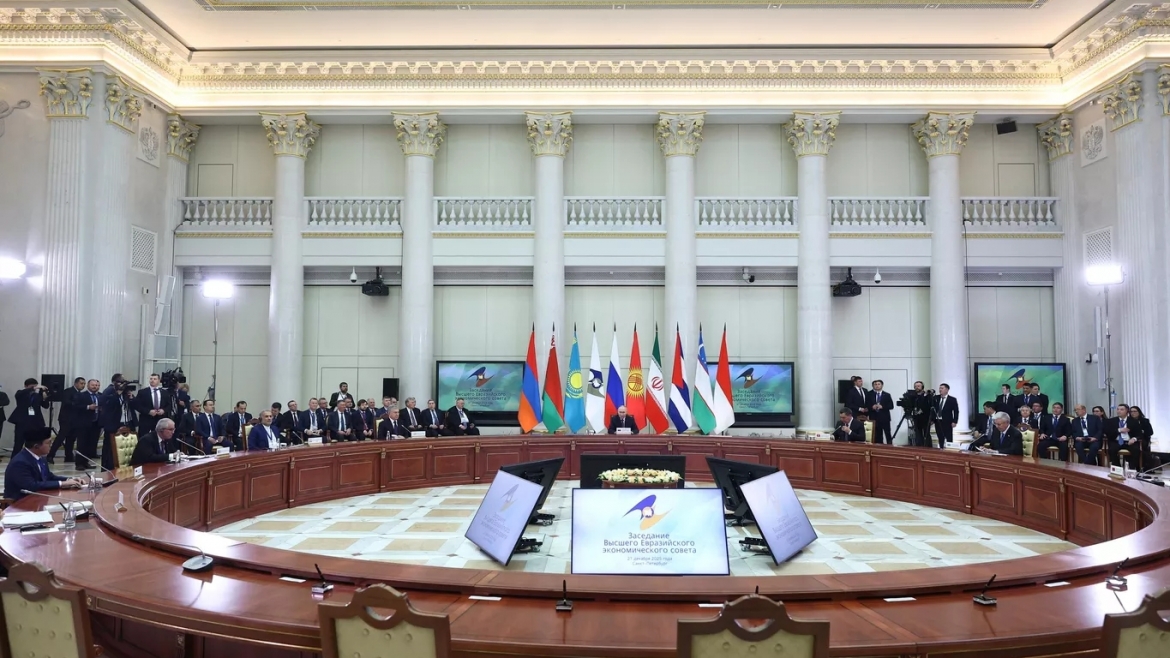 Phiên họp mở rộng của Hội đồng Kinh tế Á - Âu ở St. Petersburg. (Ảnh: Ria Novosti).