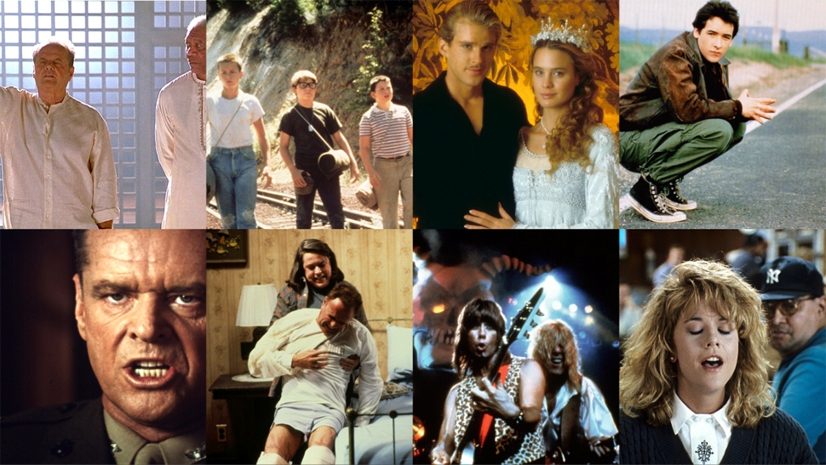 Từ trên xuống dưới, từ trái sang phải: “The Bucket List”, “Stand by Me”, “The Princess Bride”, “The Sure Thing”, “A Few Good Men”, “Misery”, “This Is Spinal Tap” và “When Harry Met Sally”.
(Ảnh: Everett Collection)