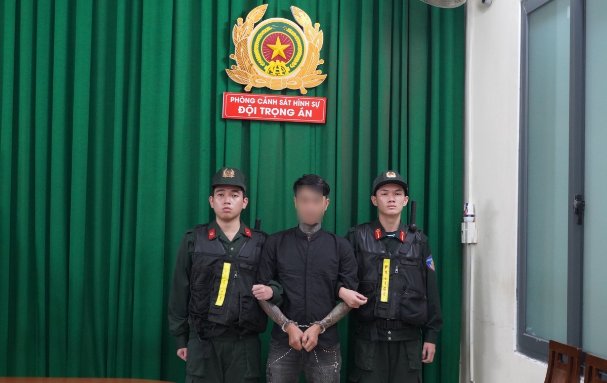 Cơ quan công an bắt giữ Lê Tuấn Phong.