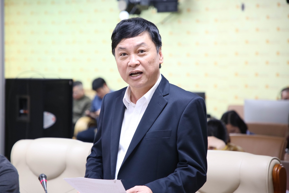 Phó Tổng Biên tập Báo Đại biểu Nhân dân Lê Thanh Kim phát biểu tại tọa đàm. (Ảnh: Duy Thông)