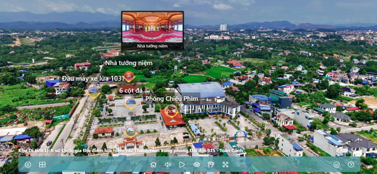 Một số điểm tham quan, du lịch được số hóa trên Cổng thông tin du lịch thông minh tỉnh Thái Nguyên. Ảnh chụp màn hình.